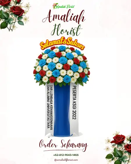 Standing Flowers Biru